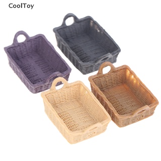 &lt; Cooltoy &gt; ตะกร้าเรซิ่น ขนาดเล็ก อุปกรณ์เสริม สําหรับตกแต่งบ้านตุ๊กตา 1/12