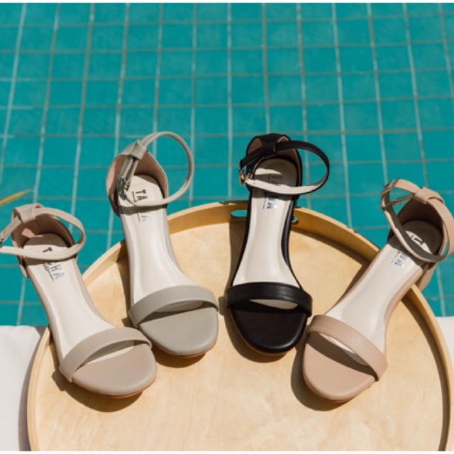 รูปภาพสินค้าแรกของTACHA Amada heels รวมสี (PU) รองเท้าส้นสูง2นิ้ว