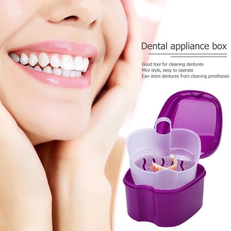 พร้อมส่ง-กทม-กล่องรีเทนเนอร์-denture-care-retainer-กล่องใส่ฟันปลอม-พร้อมส่ง-ดัดฟัน-จัดฟัน