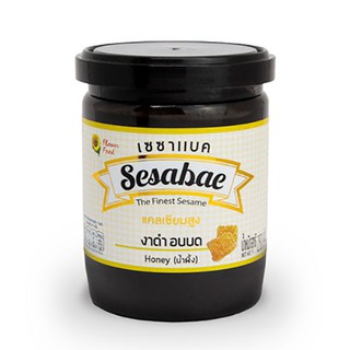 เซซาแบค งาดำอบบด รสน้ำผึ้ง 250 กรัม Crushed roasted Black Sesame (Honey Flavour) 250 g.