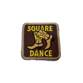 Square dance ป้ายติดเสื้อแจ็คเก็ต อาร์ม ป้าย ตัวรีดติดเสื้อ อาร์มรีด อาร์มปัก Badge Embroidered Sew Iron On Patches