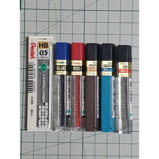 ไส้ดินสอกด เพนเทล โมโน สีแดง สีน้ำเงิน Pencil Refill