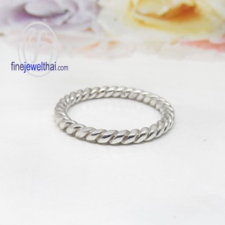 Finejewelthai แหวนเงิน-เงินแท้-แหวนเกลี้ยง/Silver-Ring-Wedding - R123100
