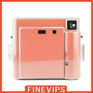 ( Finevips ) เคสกระเป๋าสะพายไหล่ Pvc สีใสสําหรับ Fujifilm Instax Square Sq1