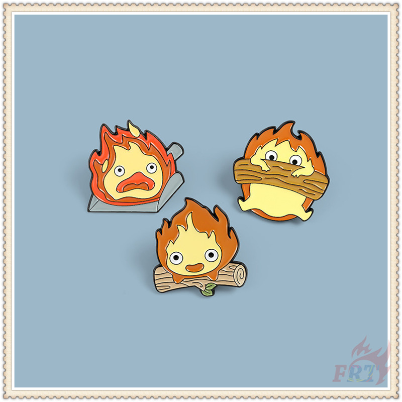 calcifer-fire-elves-series-02-howls-moving-castle-brooches-1pc-anime-fashion-doodle-enamel-pins-backpack-button-badge-brooch