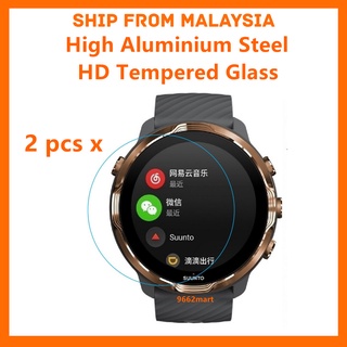 Suunto 3 ฟิล์มกระจกนิรภัยกันรอยหน้าจอ HD สําหรับฟิตเนส 5 7 9 Peal 9 Baro D5 [ 2 ชิ้น ]