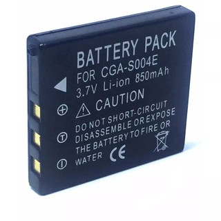 สินค้า CGA-S004 / CGA-S004A / CGA-S004E / DMW-BCB7 Battery Replacement For PANASONIC Lumix DMC-FX2, DMC-FX7 (Black)