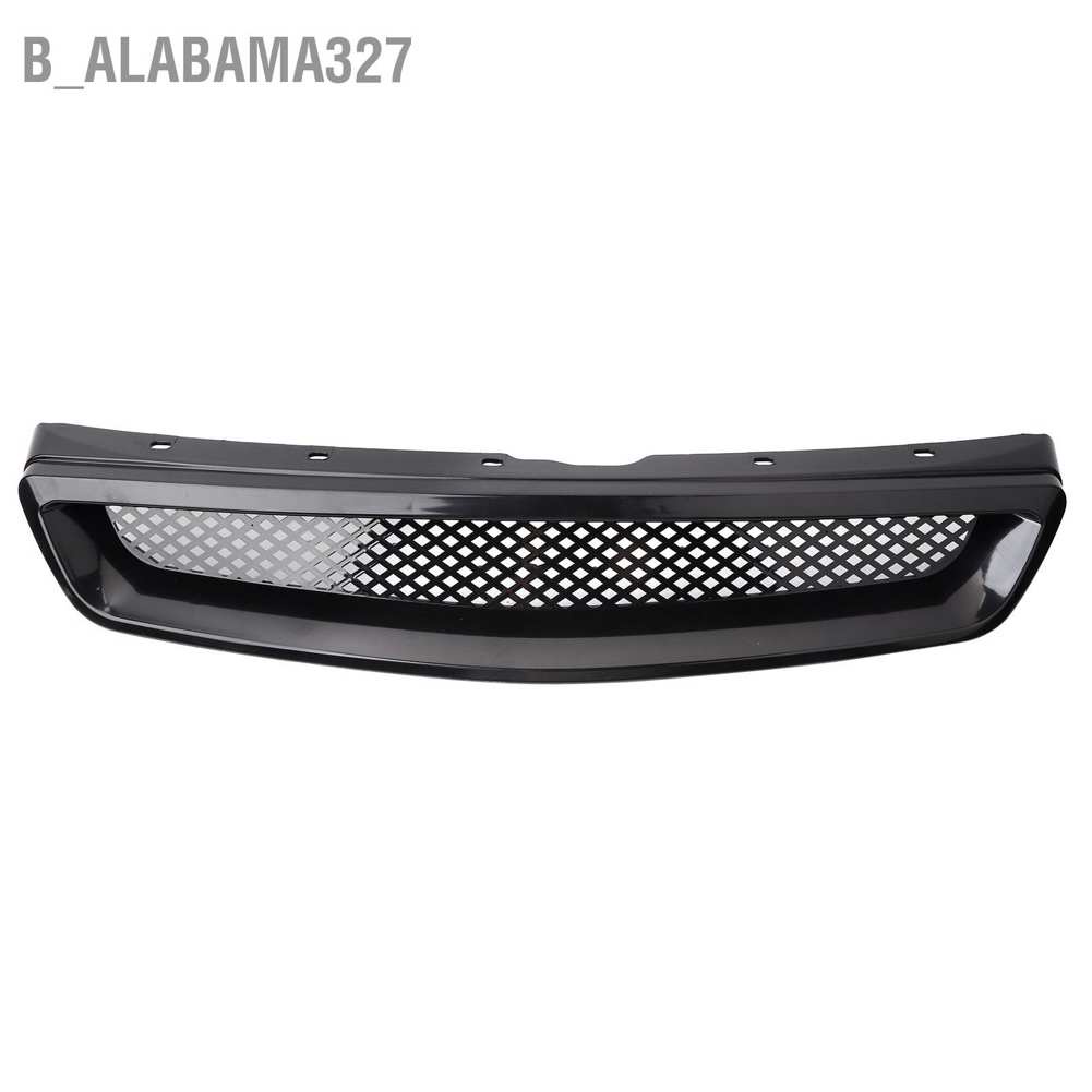 alabama327-กระจังหน้ากันชนหน้า-abs-สีดํา-สําหรับ-honda-civic-1999-2000