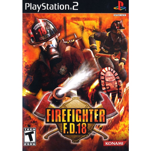 แผ่นเกมps2 Firefighter F.D.18 ps2 แผ่นไรท์play2 เพทู เกมดับไฟ เกม ...