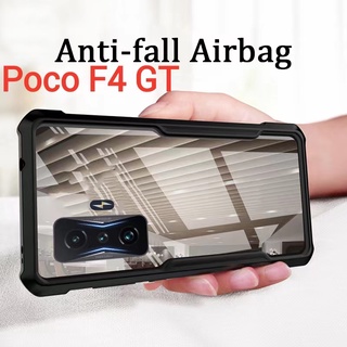 Poco F4 5G/Redmi K40S(พร้อมส่งในไทย)เคสกันกระแทกขอบสีหลังใสXiaomi Poco X4 GT 5G/Poco F4 GT/Redmi K50 Gaming