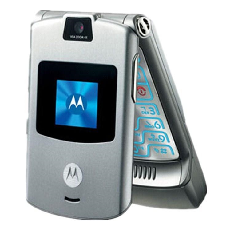 ภาพหน้าปกสินค้า100% V3 GSM Quad Band World Edition Motorola Razr V3