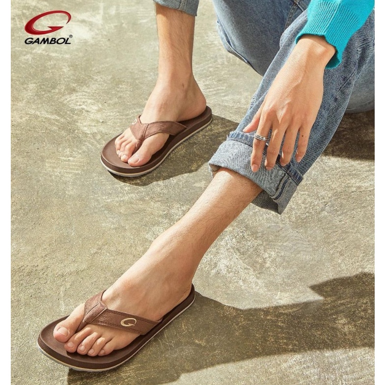 ภาพสินค้าGAMBOL แกมโบล รุ่น COZY รองเท้าแตะ หนีบ แฟชั่น ผู้ชาย GM11220A (ไซซ์พิเศษ) Size 45-46 จากร้าน gambolofficial บน Shopee ภาพที่ 1