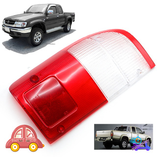 ฝาไฟท้าย  ขวา เลนส์ ใส+แดง Toyota  Hilux Tiger D4D MK4 KUN Ln145 ปี 1997 - 2001