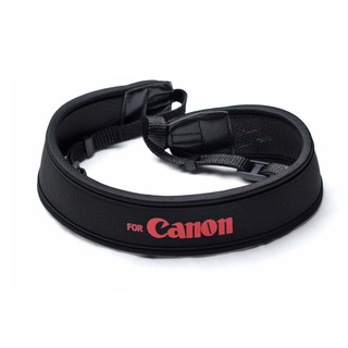 สายคล้องกล้อง NECK STRAP FOR Canon  ดำเเดง