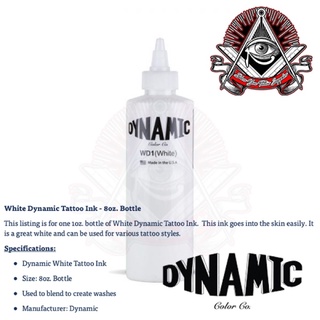 DYNAMIC TATTOO INK WHITE WD1 COLOR
