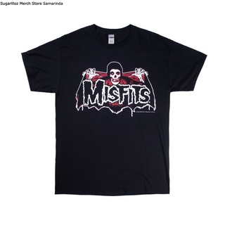 คอลูกเรือเสื้อยืดคอกลมBatfiend MISFITS เสื้อวงดนตรี - Mผ้าฝ้ายแท้