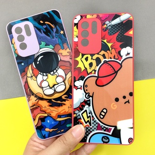 พร้อมส่งจากไทย!! SAMSUNG A12 A20/30 A21S A30S เคสมือถือกระจกพิมพ์ลาย กันเลนส์กล้อง เคสหน้าเงา ลายการ์ตูน