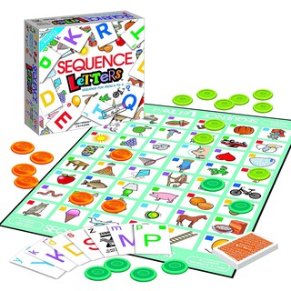SEQUENCE LETTERS เกมจับคุ่ตัวอักษรกับรูปภาพ ฝึกทักษะด้านภาษา การออกเสียง การสังเกตุ เหมาะสำหรับเด็ก 4 ขวบขึ้นไป