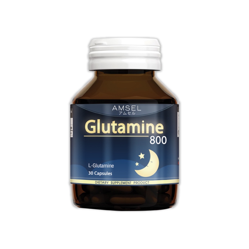 ภาพหน้าปกสินค้าAmsel Glutamine 800 แอมเซล กลูตามีน ปรับสมดุลในการนอน ตื่นมาสดชื้น (30 แคปซูล) จากร้าน amsel.official บน Shopee