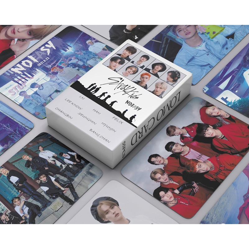 ภาพหน้าปกสินค้าสเตรย์คิดส์ Stray Kids Album NO EASY Photocard LOMO Card Fans Gift 54 ชิ้น / กล่อง