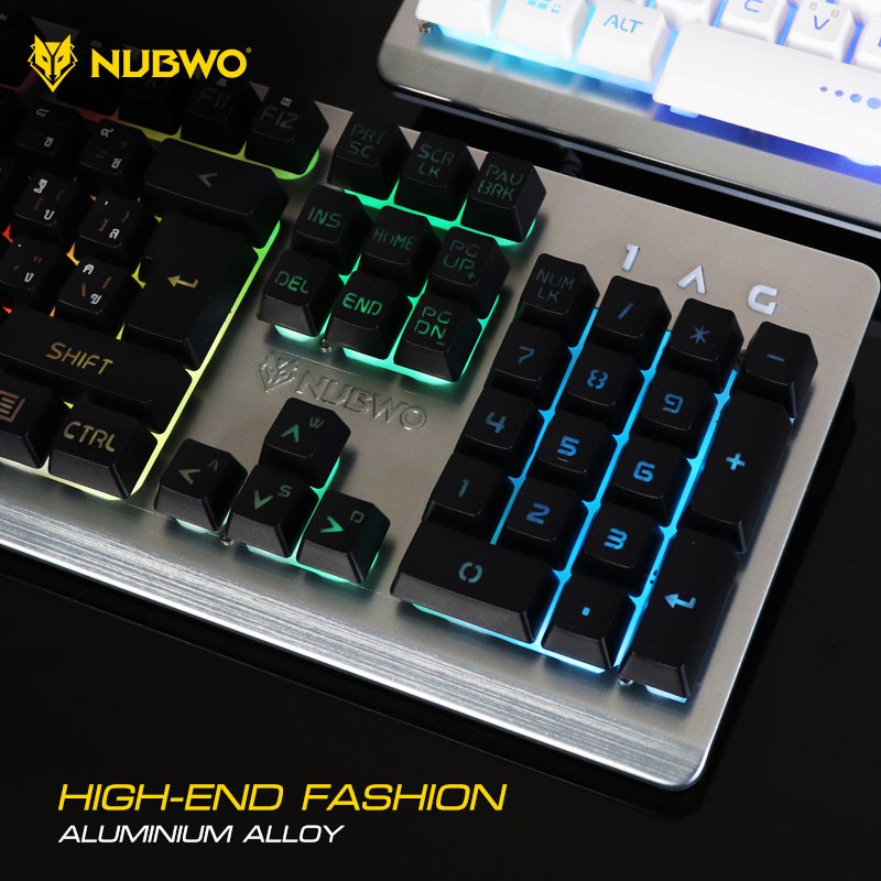 ภาพสินค้าNUBWO NK-31 Savior Gaming Keyboard คีบอร์ดเกมมิ่ง ไฟรุ้ง 7สี ประกันศูนย์ 1ปี จากร้าน huskshop บน Shopee ภาพที่ 6