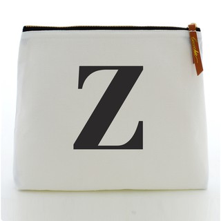 กระเป๋า ALPHABET MAKEUP BAGS LARGE WHITE “Z”