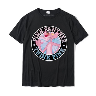 เสื้อยืด ผ้าฝ้าย พิมพ์ลาย Pink Panther Think สีชมพู ใส่สบาย อินเทรนด์สําหรับผู้ชาย 2022