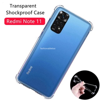Casing For Xiaomi Redmi Note 11 10 pro 11t 11pro Note11s Note10pro Note10s Redmi 10 2022 Redmi10 4G 5G Four Corner Silicon Phone Case Airbag Shockproof Transparent Back Cover