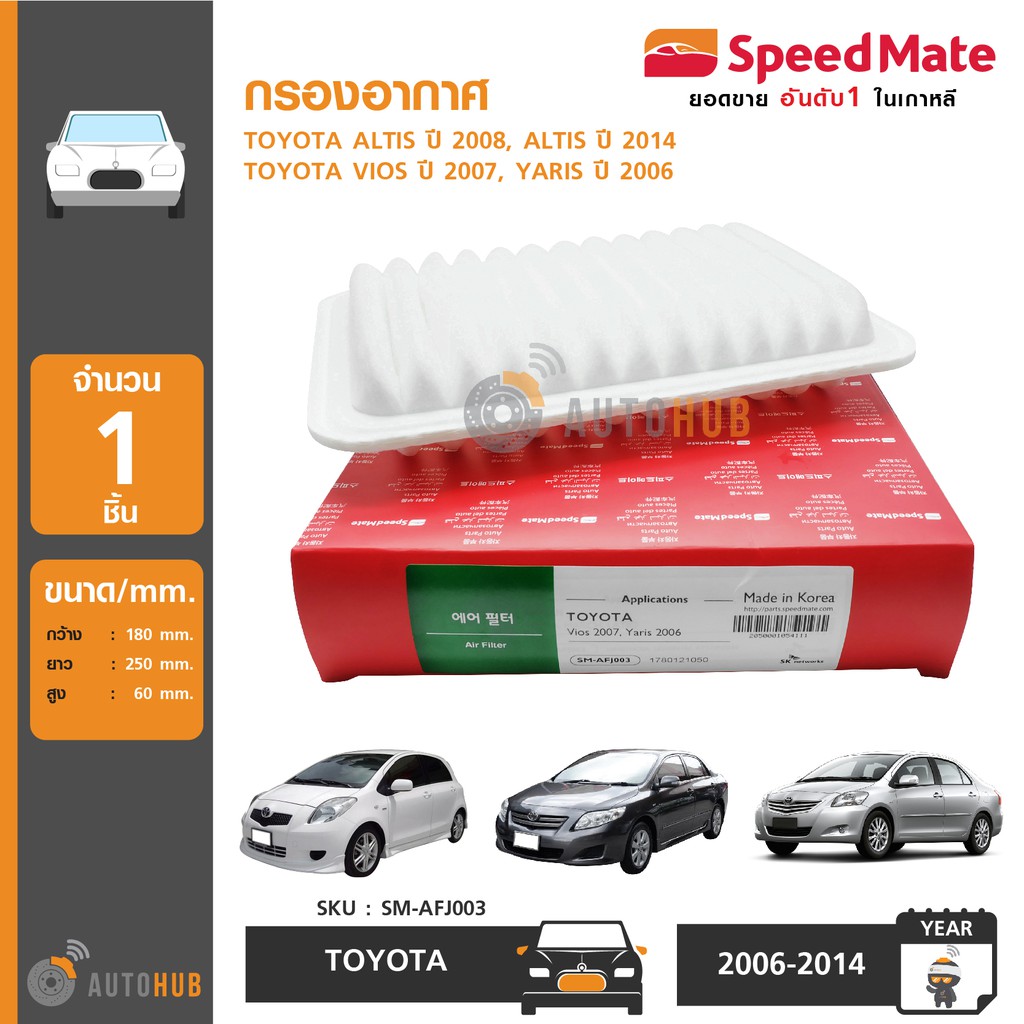 speedmate-กรองอากาศ-toyota-altis-ปี-2008-vios-ปี-2007-yaris-ปี-2007