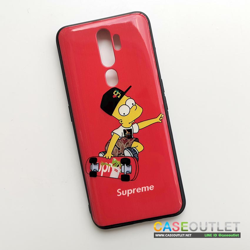 เคส-oppo-a9-2020-a5-2020-my-ซิมสัน-supreme-ขอบยาง-ผิวเงา