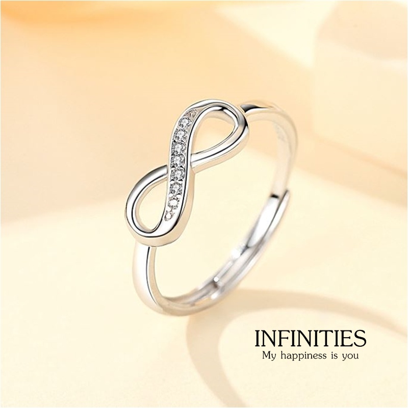 s925-infinities-ring-แหวนเงินแท้-สไตล์เรียบง่าย-ใส่สบาย-เป็นมิตรกับผิว-สามารถปรับขนาดได้