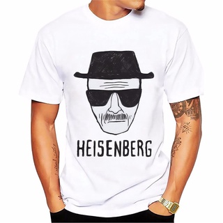 เสื้อยืดแขนสั้นลําลอง ผ้าฝ้าย ลาย Breaking Bad Heisenberg สีขาว สีชมพู สําหรับผู้ชาย SD121DS6W22575