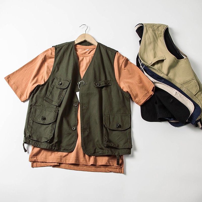 ภาพหน้าปกสินค้าOutdoor Vests Jacket เสื้อกั๊ก เสื้อคลุม ทรงสวย ผ้าดี Retro Design