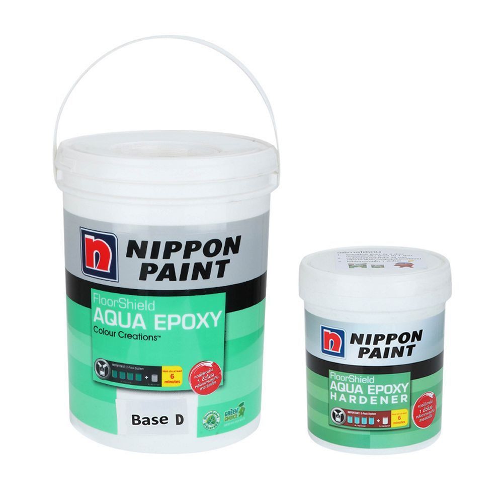 สีอีพ๊อกซี่-nippon-base-d-สูตรน้ำ-5-ลิตร-สีอีพ๊อกซี่-สูตรน้ำ-เป็นสีที่ได้รับมาตรฐานฉลากเขียว-ปลอดภัยต่อผู้อยู่อาศัยและสิ