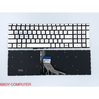 HP Keyboard คีย์บอร์ด HP 15-DA 15-DB 15-CX 15-CS 15-DK 15-DF สีบรอนส์ มีไฟ Backlite