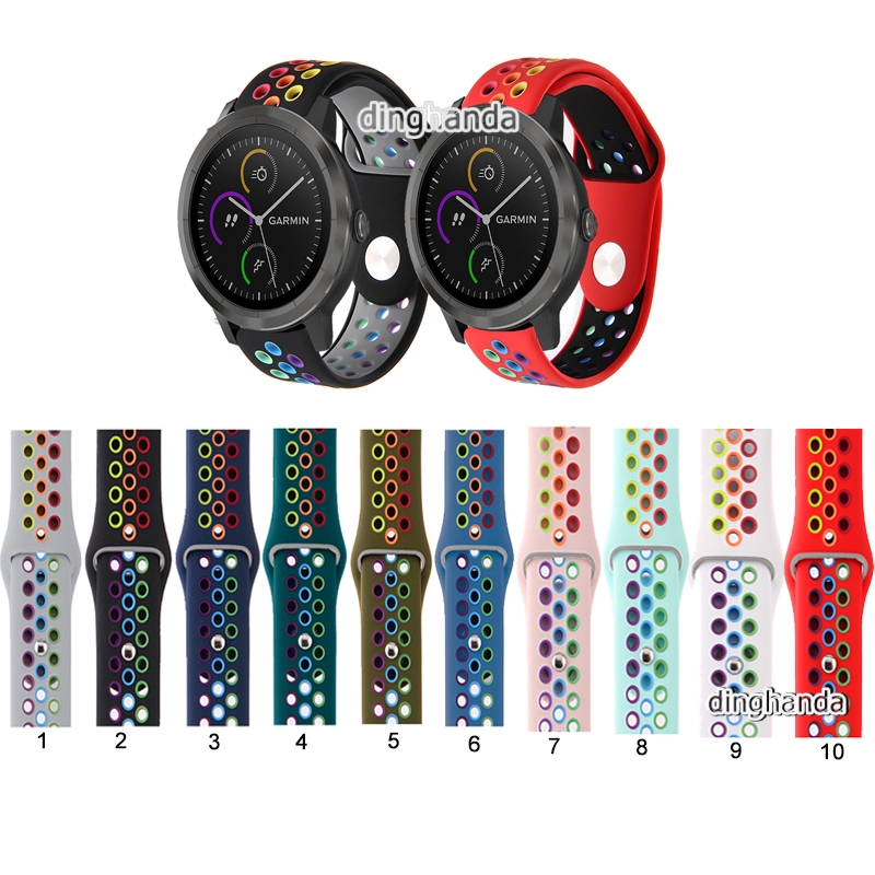 สายรัดซิลิโคนสำหรับ-garmin-vivoactive-3-music