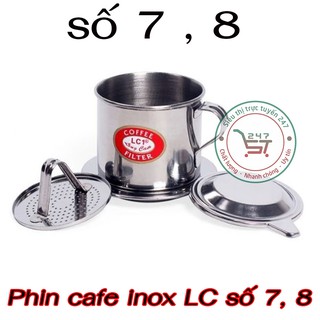 แก้วดริปกาแฟเวียดนาม LC เบอร์ 7, เบอร์ 8 ถ้วยหยดกาแฟสแตนเลส Longcam Phin cafe inox LC số 7 , số 8