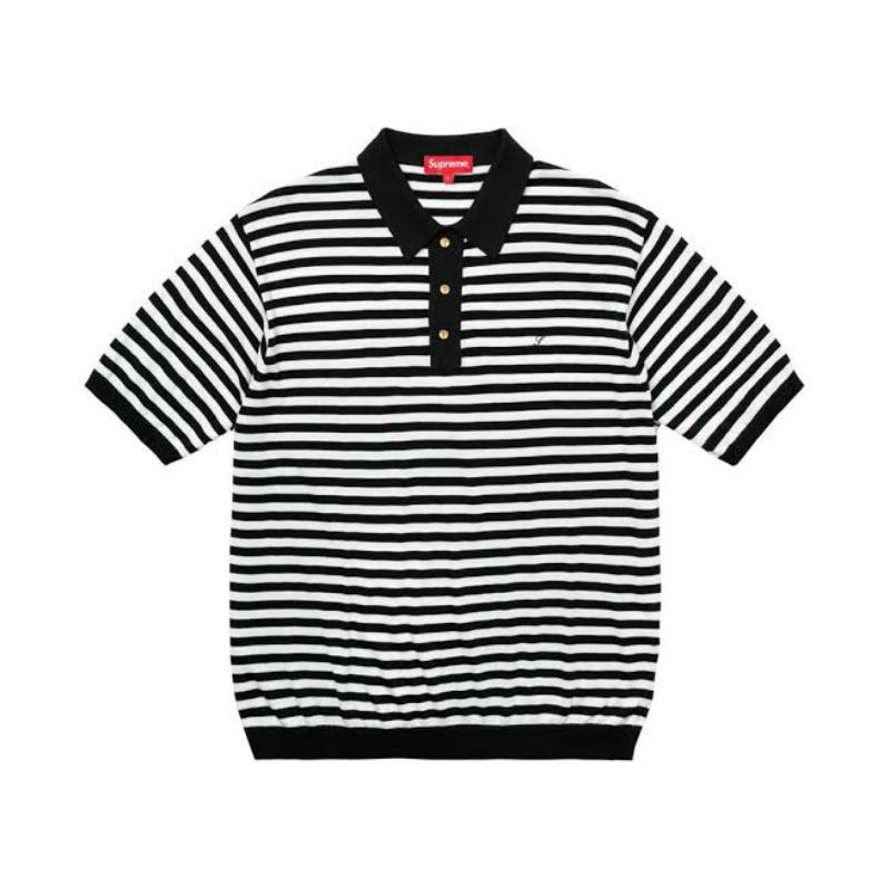 激レア！19AW SUPREME “STRIPE RIB KNIT POLO”