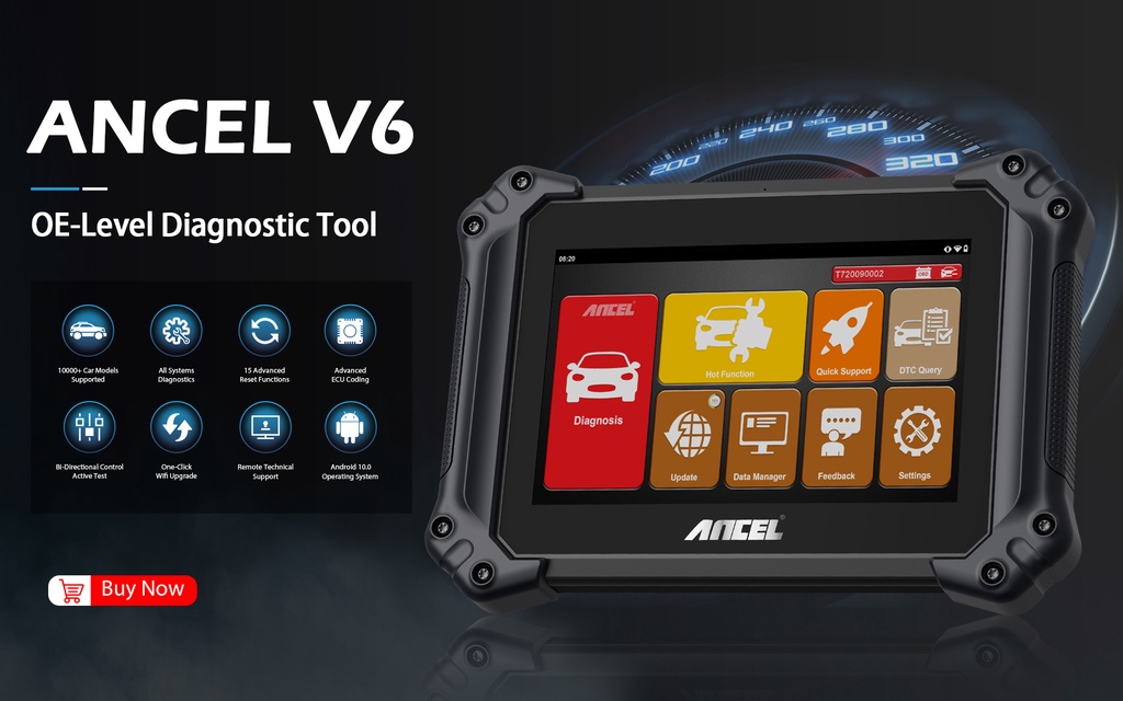 รูปภาพของ Ancel V6 เครื่องสแกนเนอร์ Obd2 Odb2 บลูทูธ พร้อมฟังก์ชั่นบํารุงรักษา 15+ ECU เข้ารหัส ควบคุมสองทิศทาง ตั้งโปรแกรมปุ่มกด สําหรับรถยนต์