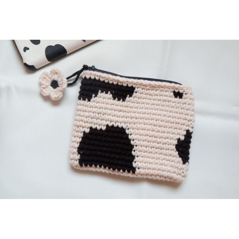 กระเป๋าสตางค์ถักไหมพรม-wallet-crochet