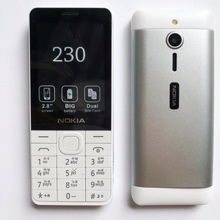 โทรศัพท์มือถือ  โนเกียปุ่มกด NOKIA 230  (สีขาว) 2 ซิม จอ 2.8นิ้ว รุ่นใหม่  2020