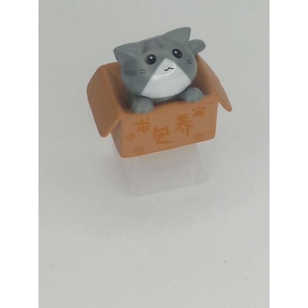ภาพสินค้าDiy resin Keycaps แมวในกล่องสุดน่ารัก ฐานคีย์แคปเรซิ่น แกนกากบาท + โปรไฟล์ OEM จากร้าน njy.keycaps บน Shopee ภาพที่ 6