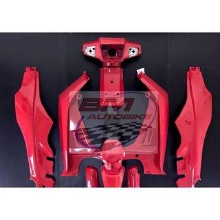 ชุดสี CRYSTAL RC110K 9 ชิ้น สีแดง ไม่ติดลาย SUZUKI คริสตัล เฟรมรถ เปลือก ABS กรอบรถ แฟริ่ง