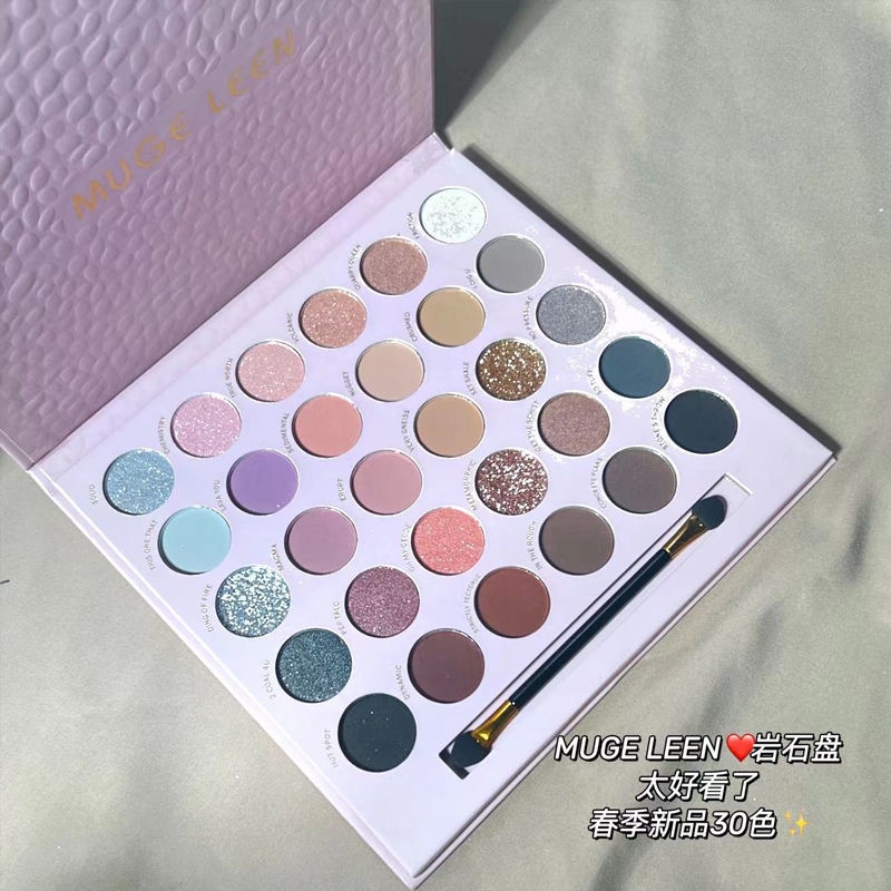 พร้อมส่ง-cherrylove-muge-leen-พาเลทอายแชโดว์-ชิมเมอร์-กลิตเตอร์-กันน้ํา-30-สี