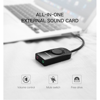 ภาพหน้าปกสินค้าUgreen CM129(40964/50599)  Sound Card External USB Audio Card(15cm./1M.cable) ที่เกี่ยวข้อง