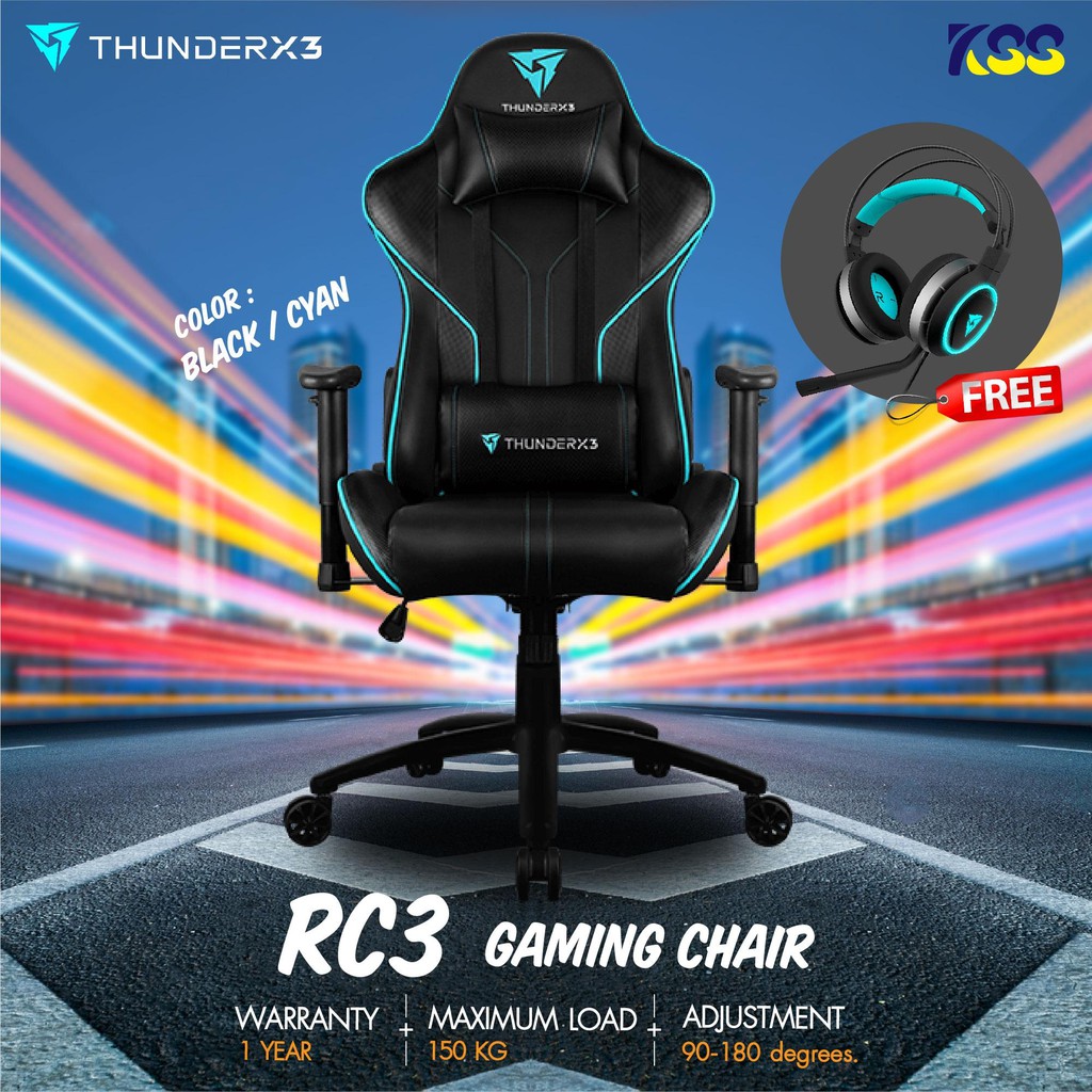 Thunderx3 rc3 hex rgb deals lighting gaming chair