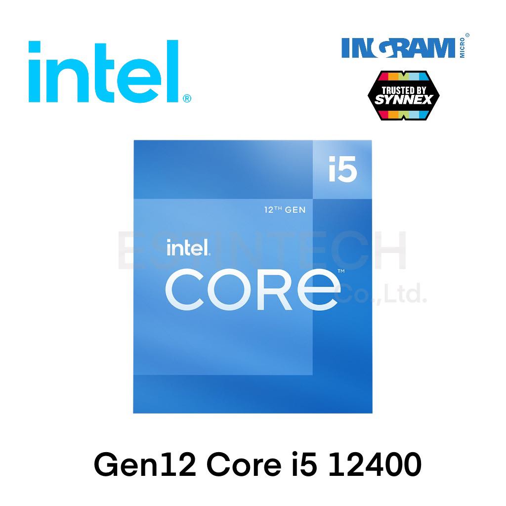 CPU (ซีพียู) INTEL 1700 CORE I512400 / I512400F 2.5 GHz ของใหม่ประกัน