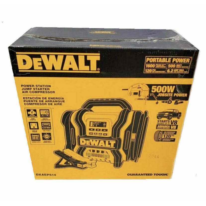 DEWALT 4in1 1600 Jump Starter Battery Charger Jumper Cables Portable Compressor Shopee Thailand
