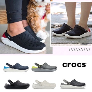 "Ready Stock"Crocs LiteRide ™ Unisex Duet Sport Clog100% รองเท้าชายหาดแท้รองเท้าแตะกลางแจ้ง