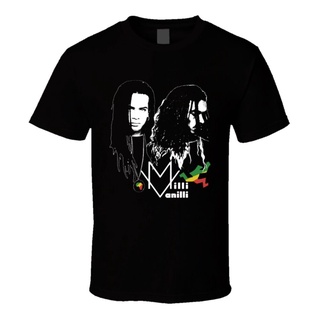 [S-5XL] เสื้อยืด พิมพ์ลาย Milli Vanilli Pop Stars สไตล์เรโทร สําหรับผู้ชาย